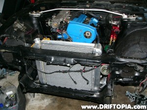 The new radiator is courtesy of Summit Racing and comes complete with a built in oil cooler.