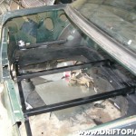 First I had to construct a mounting frame and attach it to the car's frame.