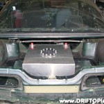 s13rebuild51 The fuel cell was them attached to the mounting frame and new sheetmetal was placed underneath.