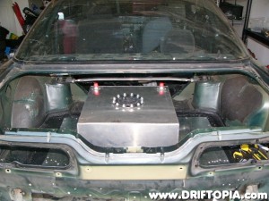 The fuel cell was them attached to the mounting frame and new sheetmetal was placed underneath.