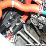s13rebuild176 The oil cooler installs inline with the radiator hose.