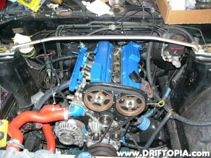 The CA18DET awaiting the final installation.