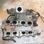 s13rebuild191 The Nissan Pulsar over the top intake manifold.