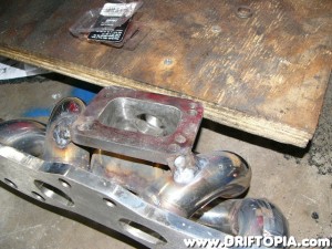 The turbo flange is then braced to runners 2 and 3.