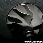 Here is a close up of the mint condition compressor wheel.  This will be used to determine if injecting water pre turbo damages the wheel.