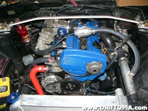 Front view of the recent changes to the CA18DET.