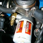 Pictured are the two connections on the sandwich adapter.