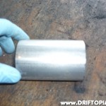 The 5" length of exhaust pipe.