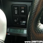 The scangaugeII has been temporarily installed on the lower left side of the dash.  I have it configured to display coolant and intake air temp as well as MPG and volts.