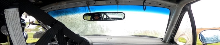 Windshield foggy in the spec miata after a few laps at Talladega Gran Prix