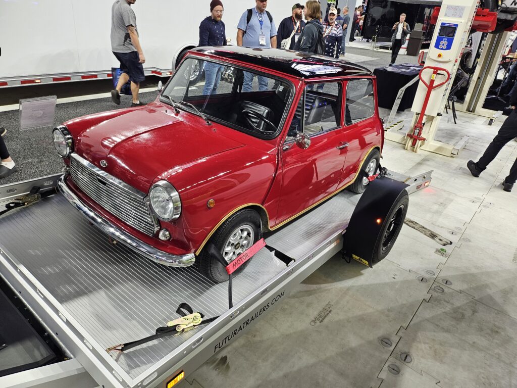A mini trailer for a Mini Cooper.
