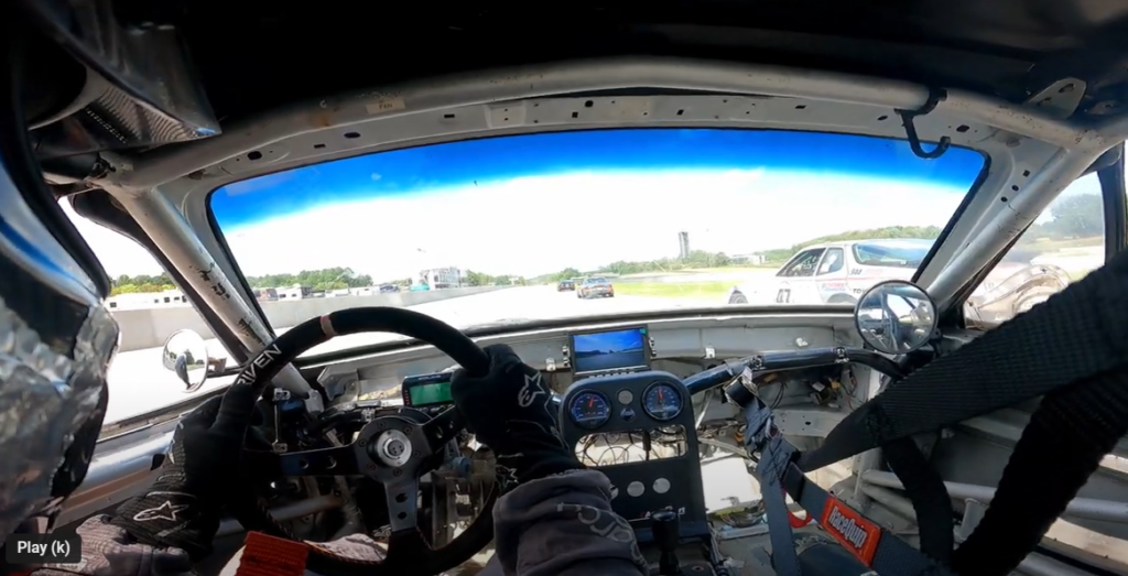 Test image from iteration 1 of the backup camera install on the racecar.