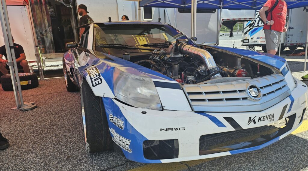 Cadillac XLR drift car at Formula D