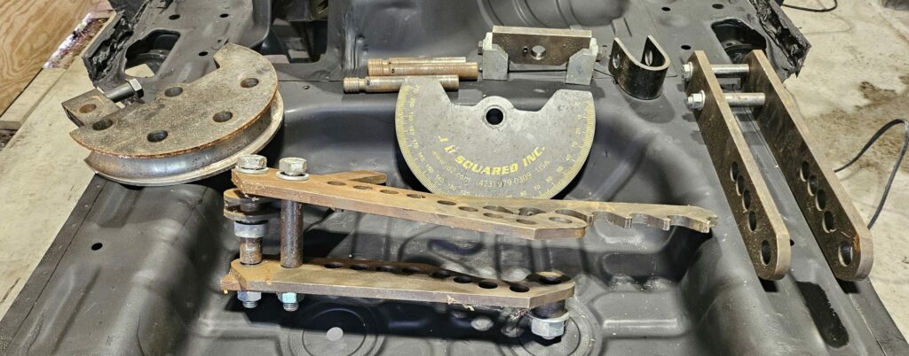 An old JD2 Model 3 Mechanical Tube Bender. after being removed from storage.