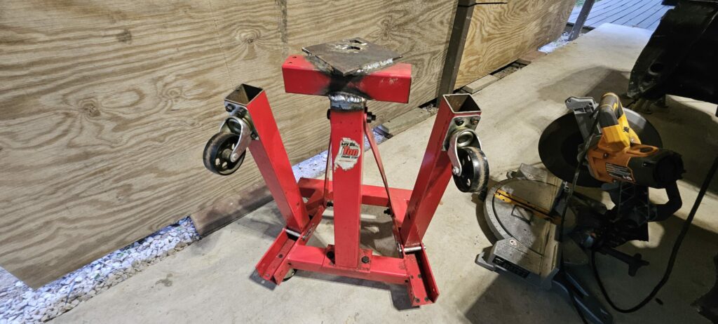 Image showing the two holes where the JD2 bender will mount.