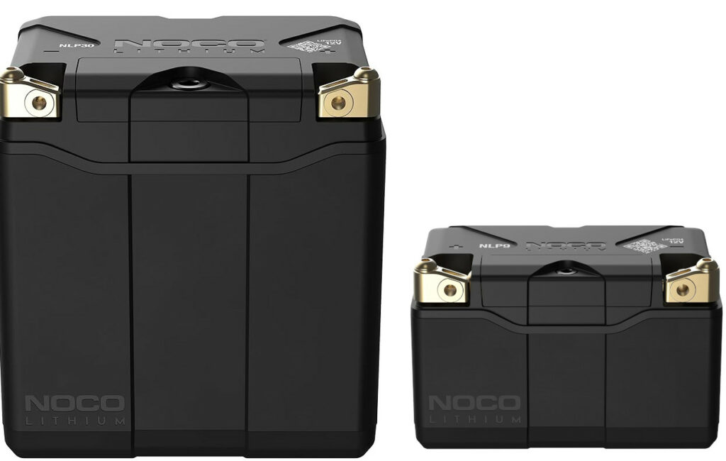 The NOCO NLP30 next to the NOCO NLP9 for size comparison.