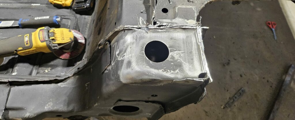 Main roll hoop location for the mounting plate on the exo car 'ghettocet' Miata.