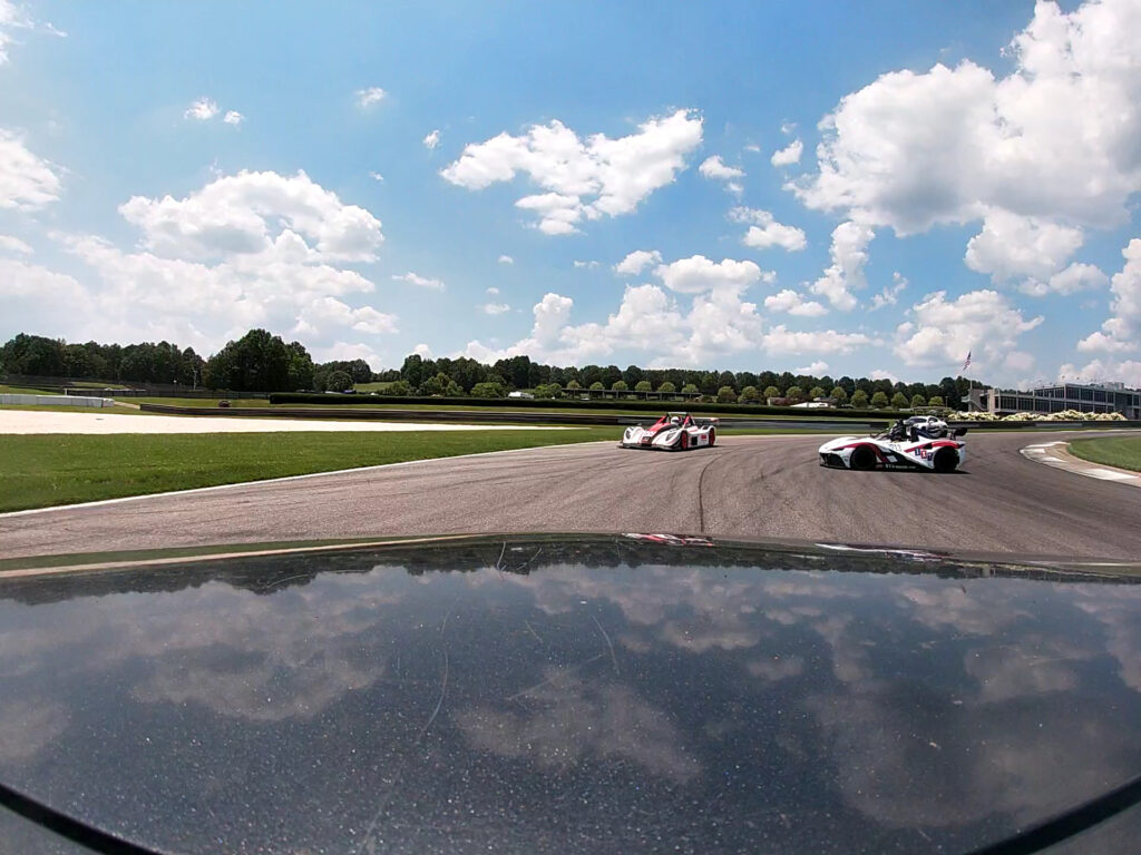 Rush SR causing a full course yellow. A hell of place to park at Barber Motorsports.