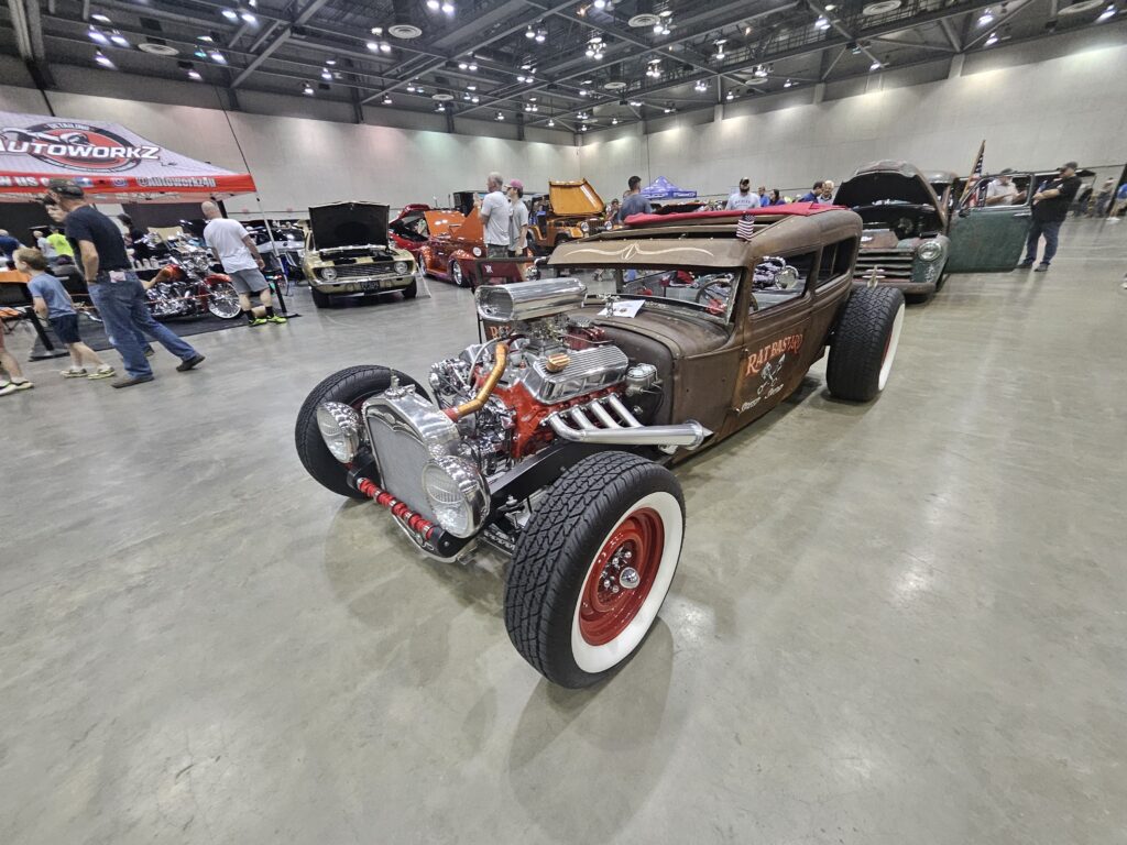 Custom rat rod at the Rocket City Octane Auto Show.