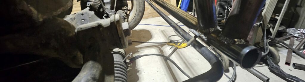 The sway bar bracket is now attached to the front bumper system on the exo car miata.