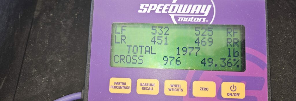 Starting weight for the extreme weight reduction on the super touring 6 miata. 