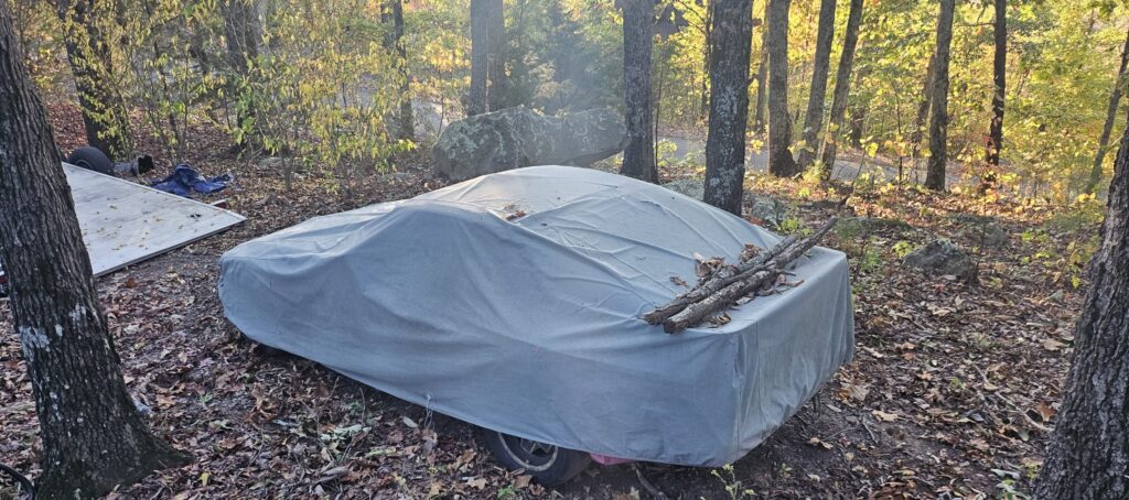 The #901 944 Spec racecar after sitting for over 2 years.