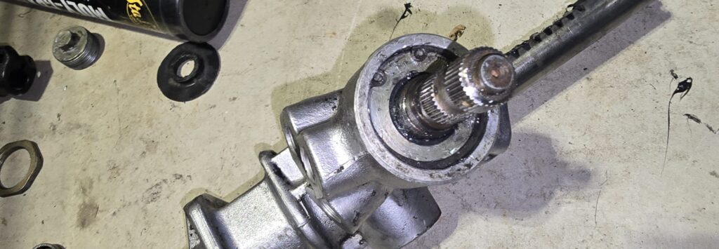 Upper pinion snap ring on the na miata.