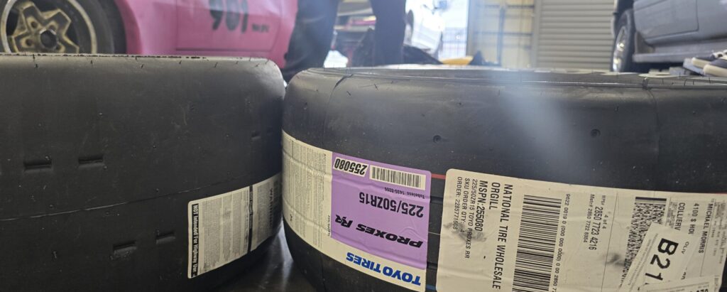 Toyo RR and Hoosier RCES side by side.