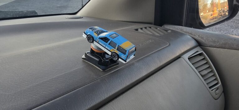 Volvo dash drifter on the GoPro mount.