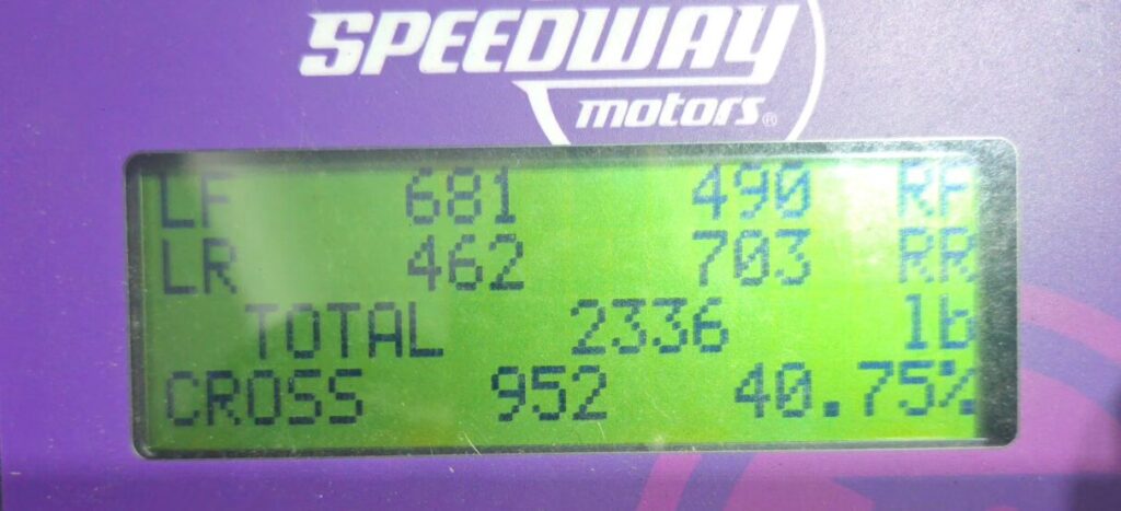 Cross balancing the 944 Spec before.