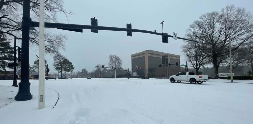 Picture from Tennessee of the snow storm that shut most of the state down.