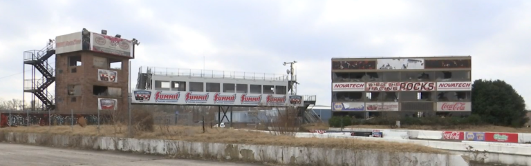 Another image of the decaying Memphis Motorsports Park. AKA Memphis International Raceway.