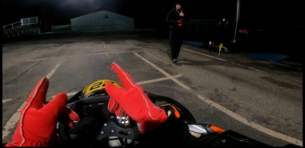 Grid start at Music City Kartplex for the Winter Ironman Race Series