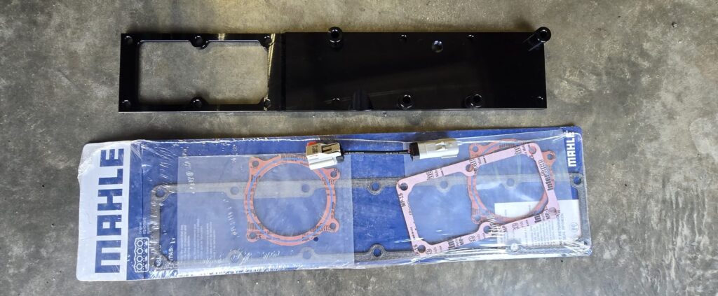 Fleece Performance grid heater delete plate.