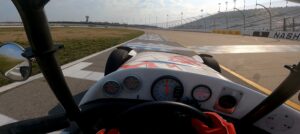 Clutchless shifting the Thunder Roadster at Nashville Superspeedway.